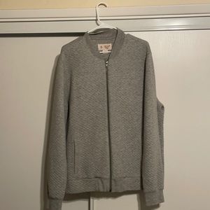 Quilted bomber jacket